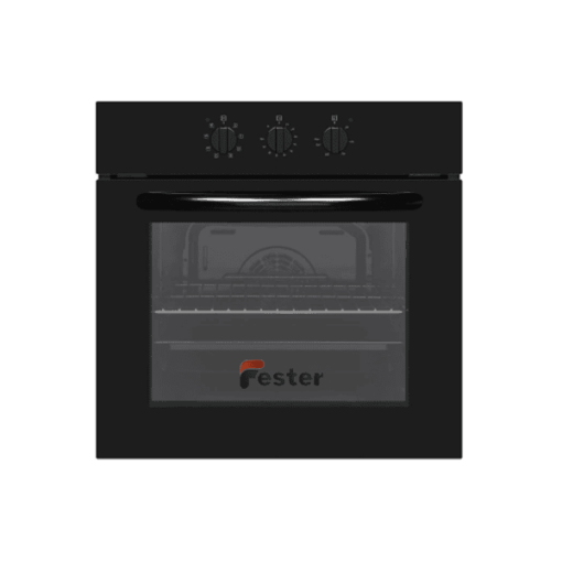 Electric Oven with Grill Black Glass