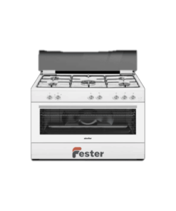 white gas cooker 90x60cm