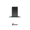 black curved glass cooker hood