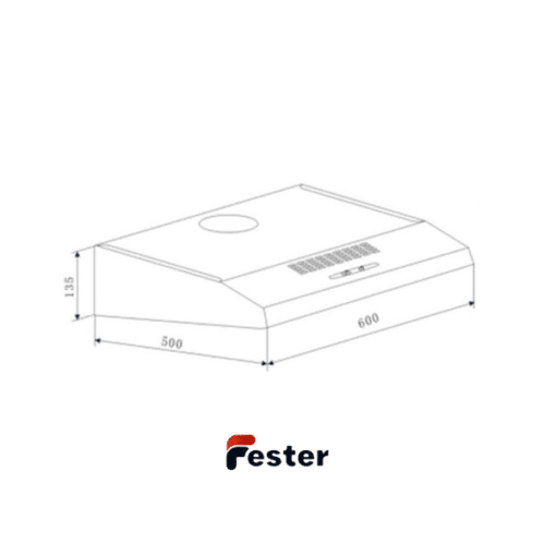 cooker hood dimensions