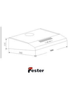 cooker hood dimensions