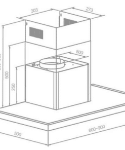 cooker hood dimensions