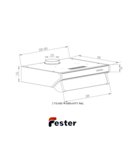cooker hood dimensions
