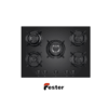 black gas hob 75cm 5 burners