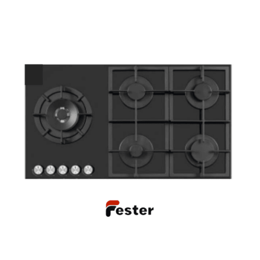black gas hob 90cm