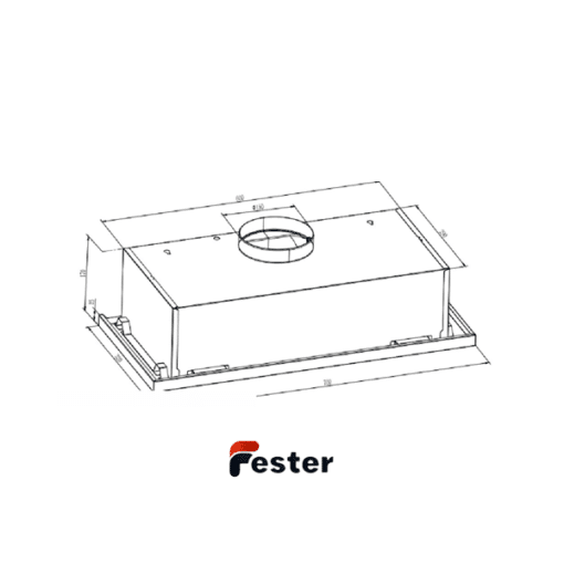 cooker hood dimensions