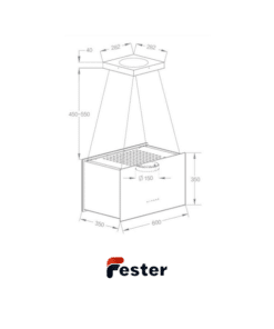 cooker hood dimensions