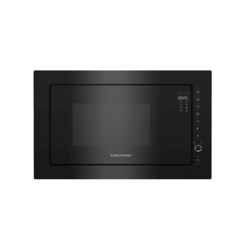 grundig black built in microwave