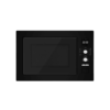 hyundai black built in microwave