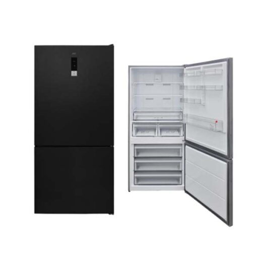 avg black fridge freezer 186x84cm