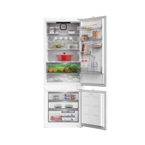 grundig built in fridge freezer 194x69cm