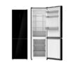 konka black fridge freezer 185x60cm