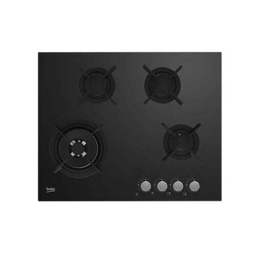 Beko 65cm Gas Hob 3 Burners & 1 Wok Burner