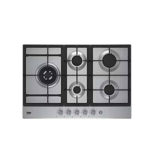 Beko 75cm Gas Hob 5 Burners Stainless Steel