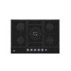 Beko Black 75cm Gas Hob 4 Burners & 1 Wok Burner