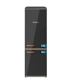 Cecotec Retro Fridge Freezer Black 192cm