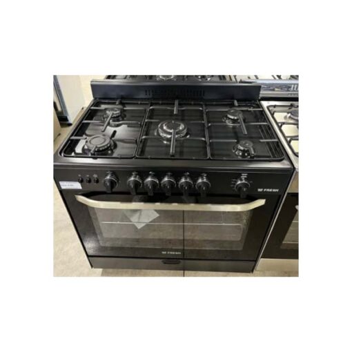 Fresh Black Gas Cooker 90x60cm
